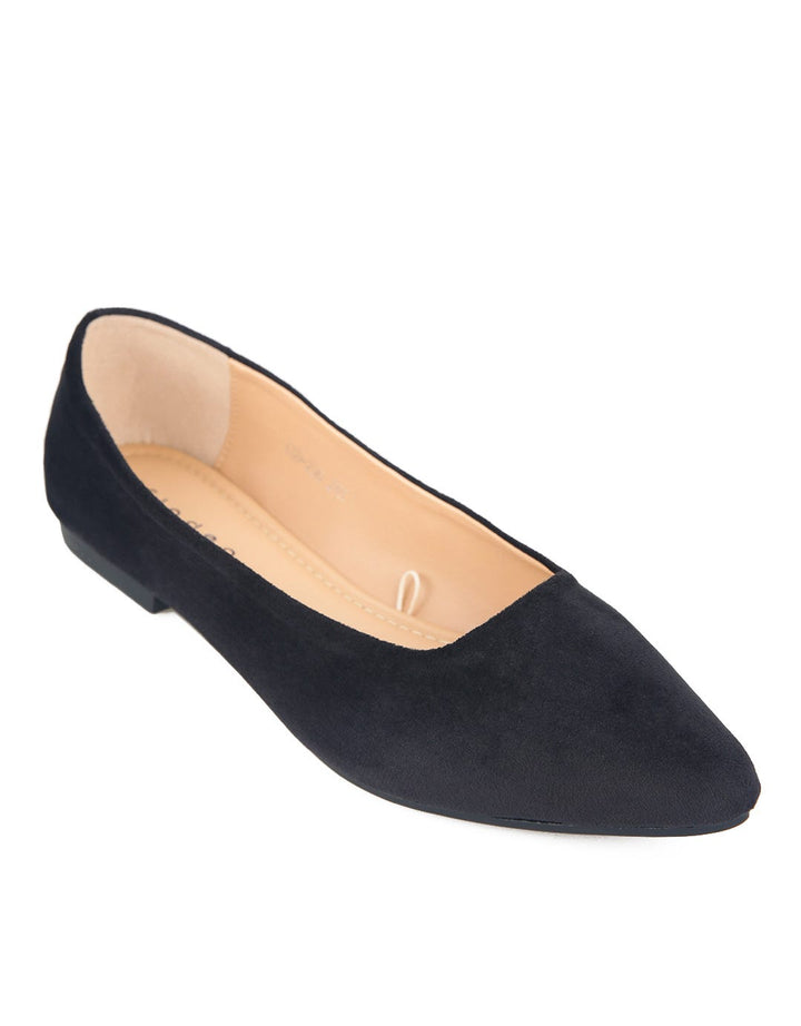 Fladeo Textured Accent Flat Shoes