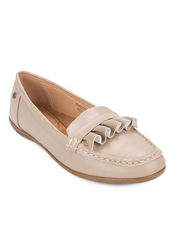 Triset Loafer Shoes with Ruffle