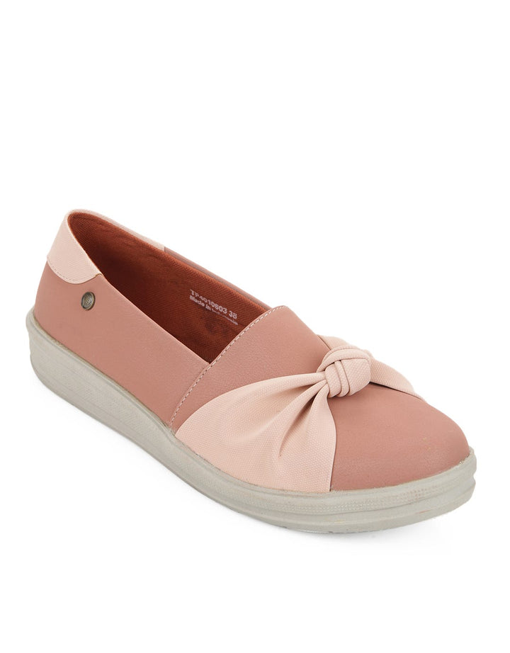 TRISET Moccasin Shoes Front Knot Detail