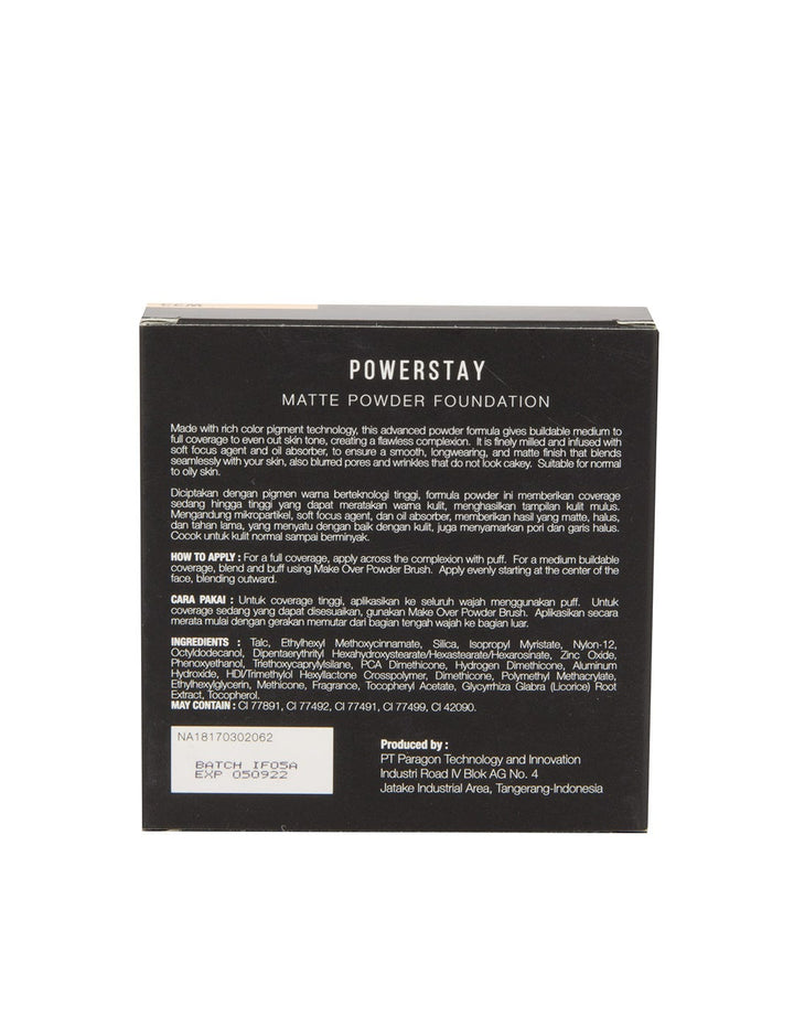 MAKE OVER Powerstay Matte Powder Foundation W33 Honey Beige 12 g