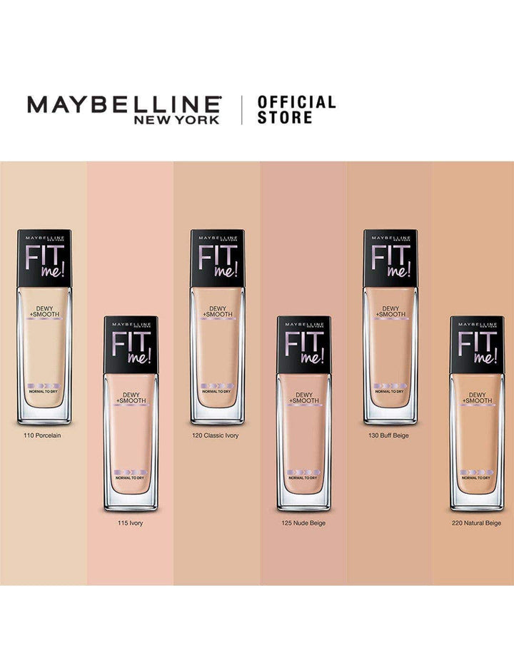 Maybelline Foundation Fit Me Pump Matte Poreless - 125 Nude Beige