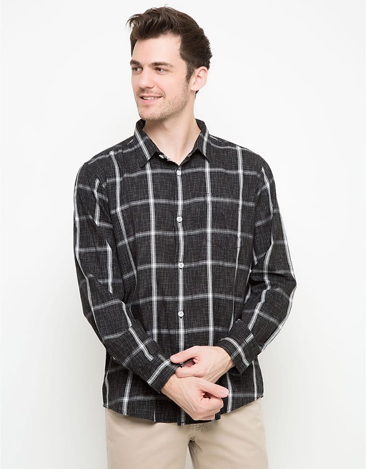 GAB'S Thin Checkers Print Shirt