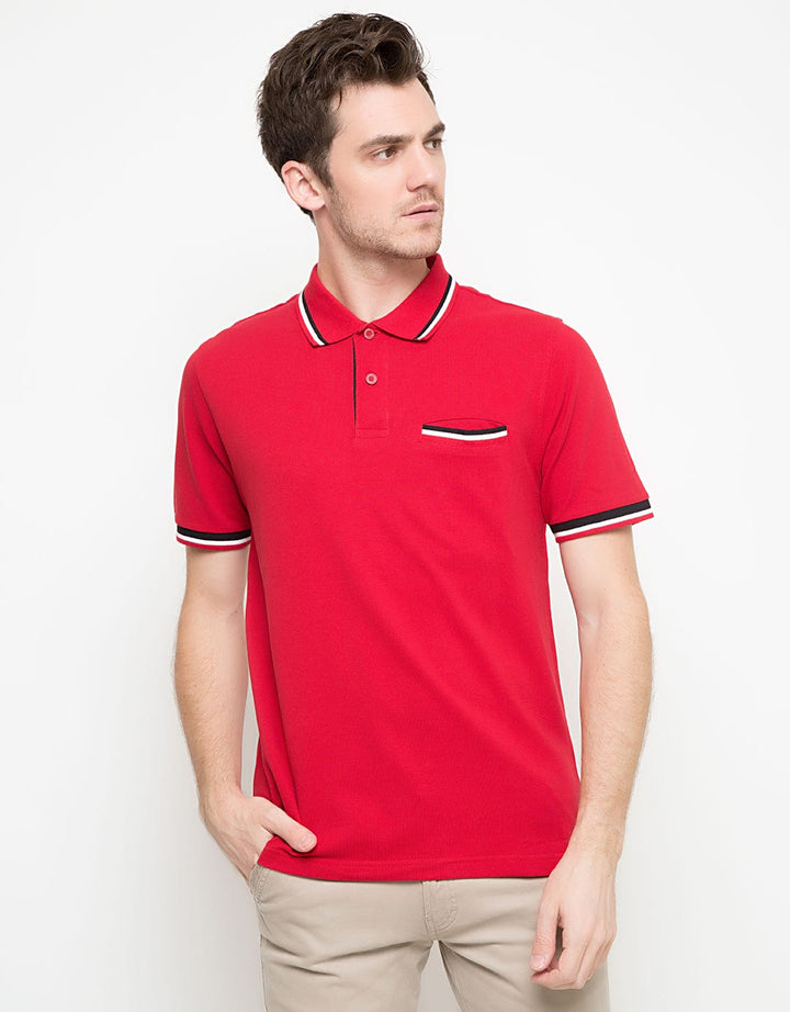 GAB'S Polo Shirt Detail Print Stripes