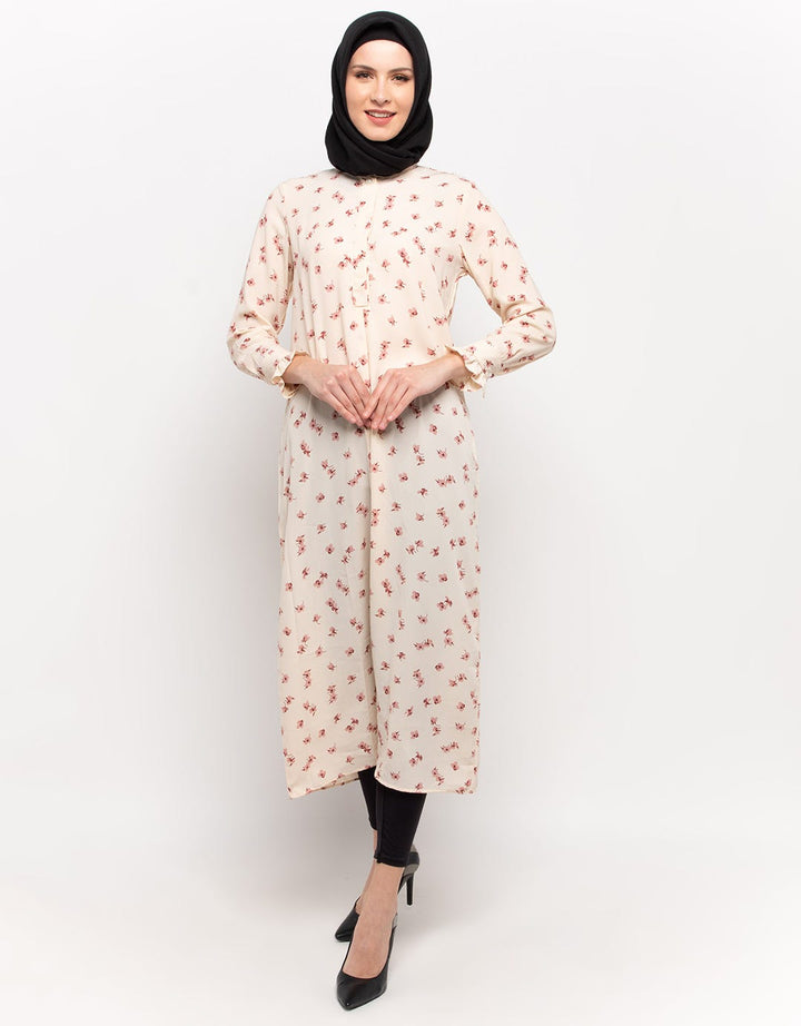 L LS FLORAL DRESS DW