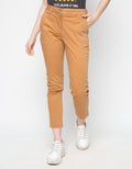 Geela Basic Office Long Pants Tobbaco