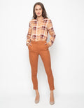 Geela Slim Fit Pants Brick