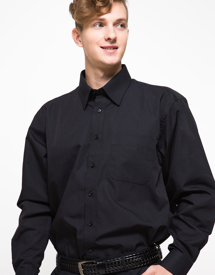 Gianni VIsentin Men's Long Sleeve Reg-Fitted Shirt