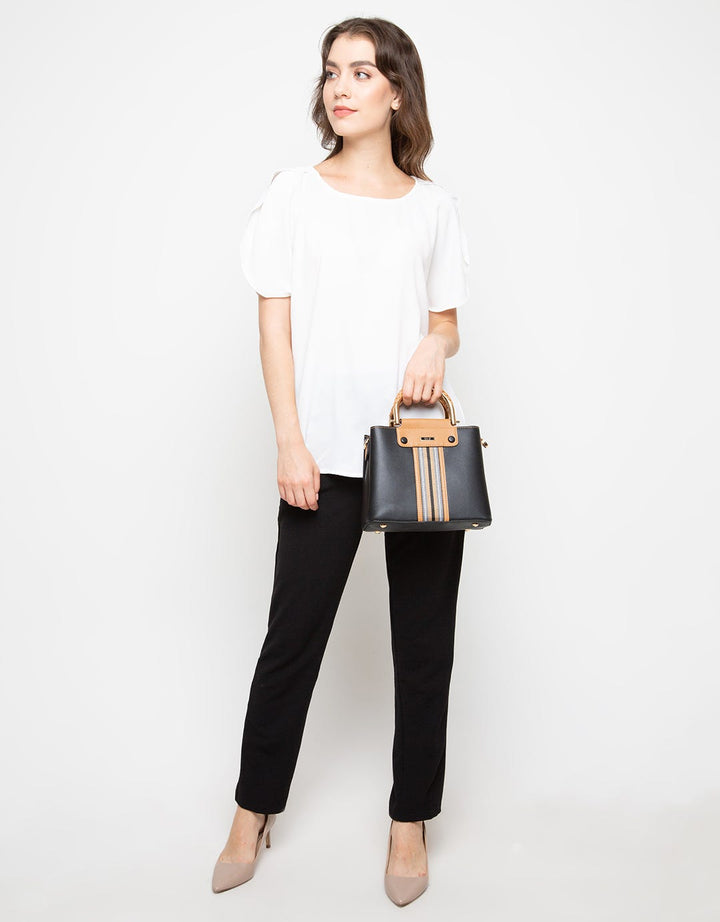 EN-JI By Palomino Estes Handbag Stripes