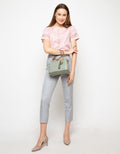 EN-JI By Palomino Kadena Handbag Flower Button