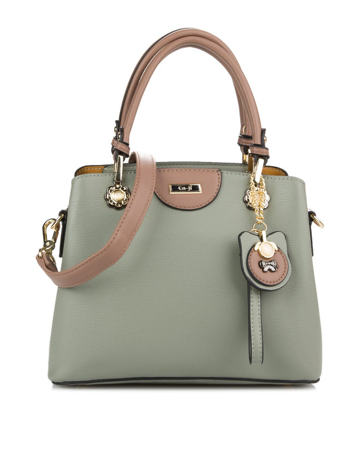 EN-JI By Palomino Kadena Handbag Flower Button
