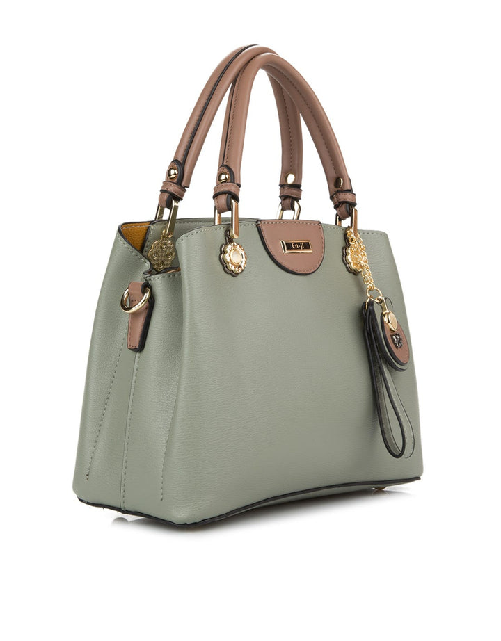 EN-JI By Palomino Kadena Handbag Flower Button