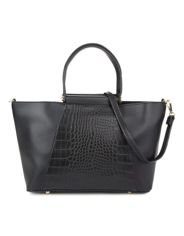 Huer Terika Croc Embossed Handbag