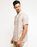 Hassenda Baju Koko Kancing Motif Bordir
