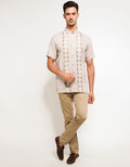 Hassenda Baju Koko Kancing Motif Bordir