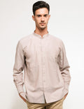 Hassenda Baju Koko Polos Lengan Panjang