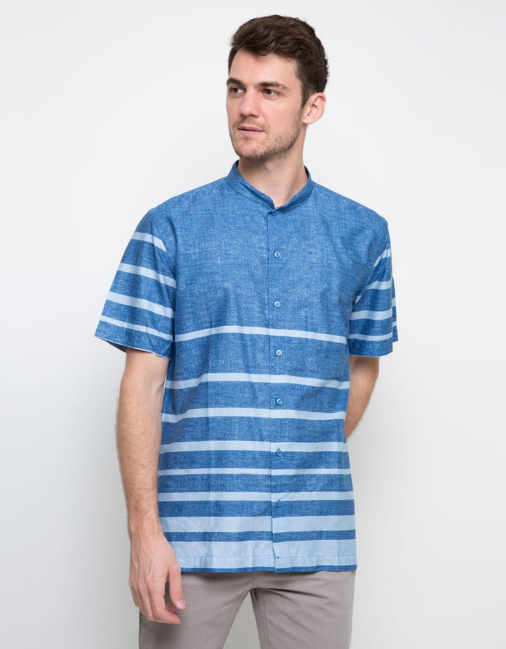 Hassenda Baju Koko Full Vertikal Stripe