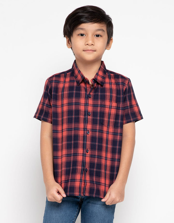 Hassenda Kemeja Anak Laki-Laki Akg85030  Navy