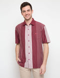 Hassenda Kemeja Full Print Stripes