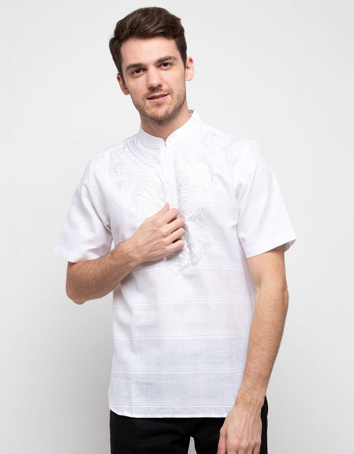 Hassenda Short Sleeve Koko Shirt with Embroidery Details