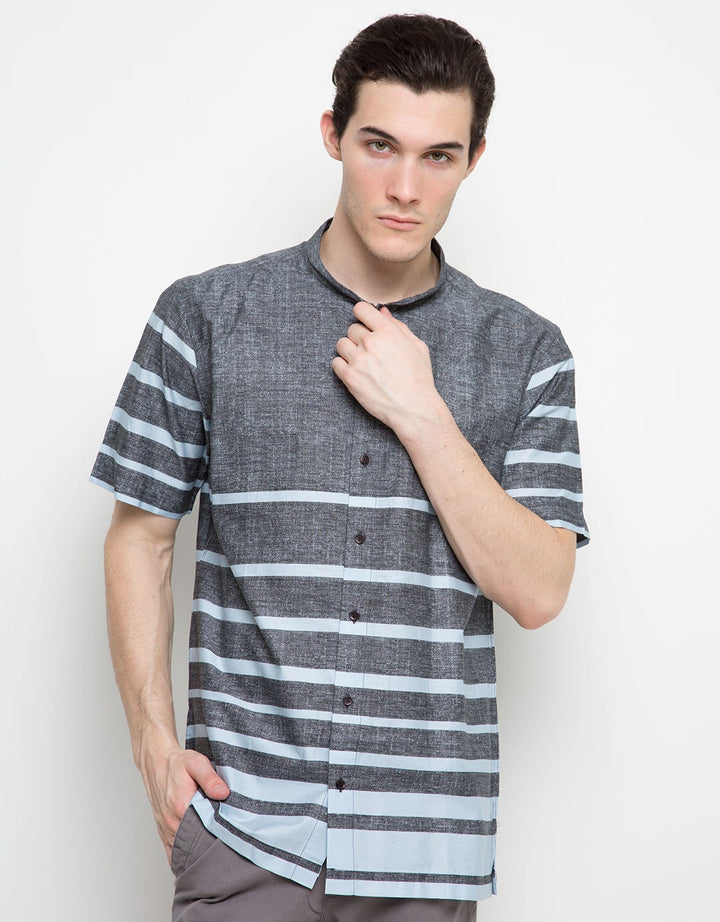 Hassenda Kemeja Koko Print Stripes