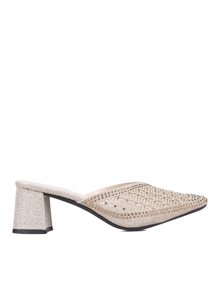 Peter Keiza Sepatu Heels Detail Wide Diamante Strap