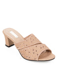 Peter Keiza Glittery Circle Heels Sandals