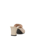 Peter Keiza Glittery Circle Heels Sandals