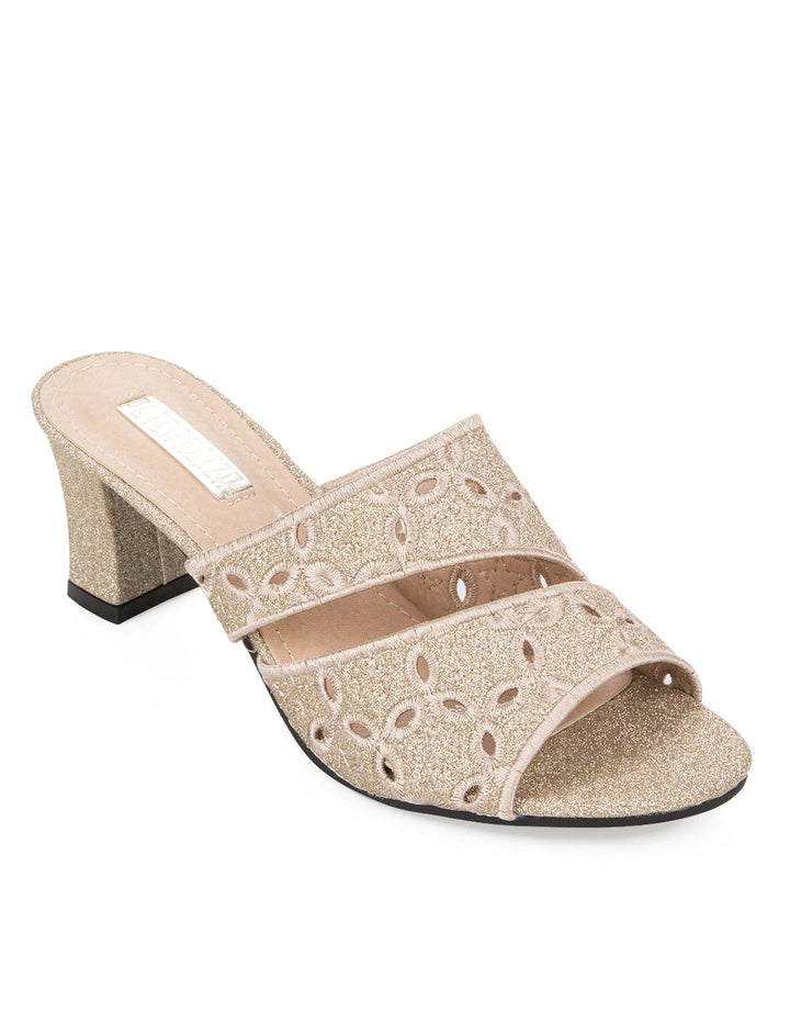 Peter Keiza Embroidery Strap Heels