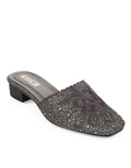 Peter Keiza Sepatu Heels Aksen Bordir & Diamante