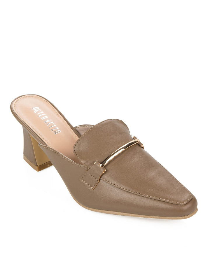 Peter Keiza Sepatu Heels Detail Metal Strap