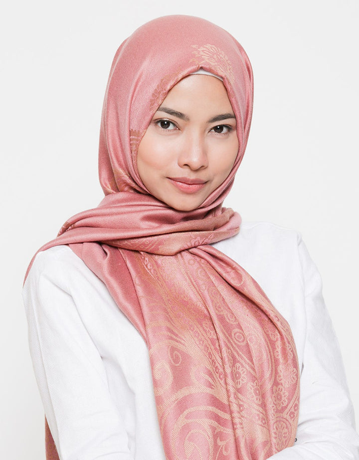 Hijabku Pashmina Print Bunga Mekar