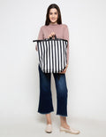 HUER Celyas Durable Nylon Stripes Backpack