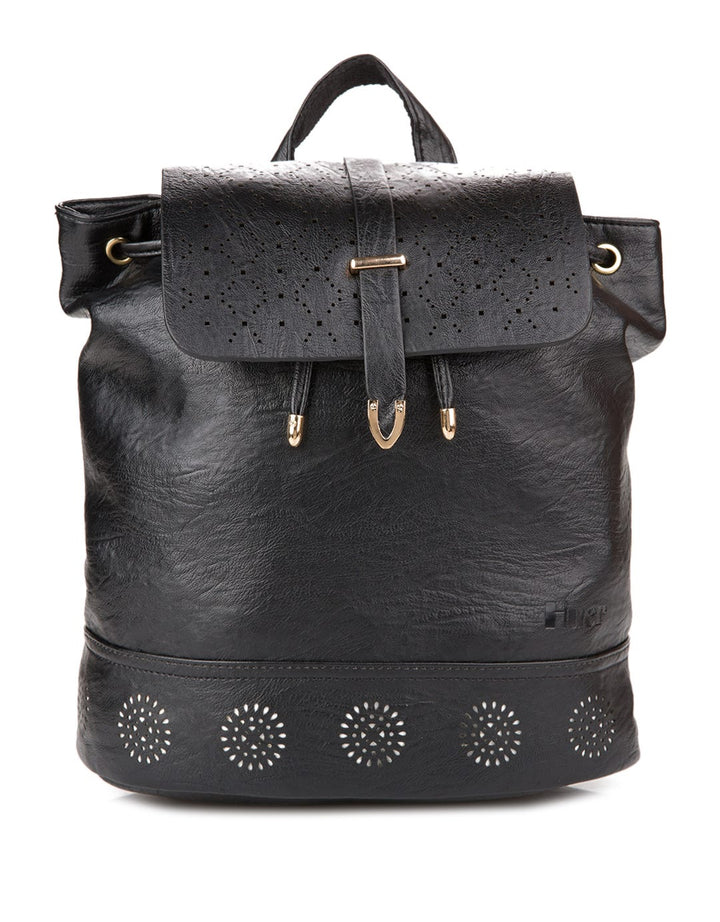 Huer Demma Flap Backpack Button