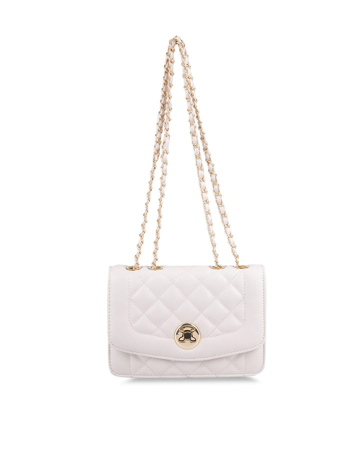 HUER Goiya Quilted Flap Sling Bag