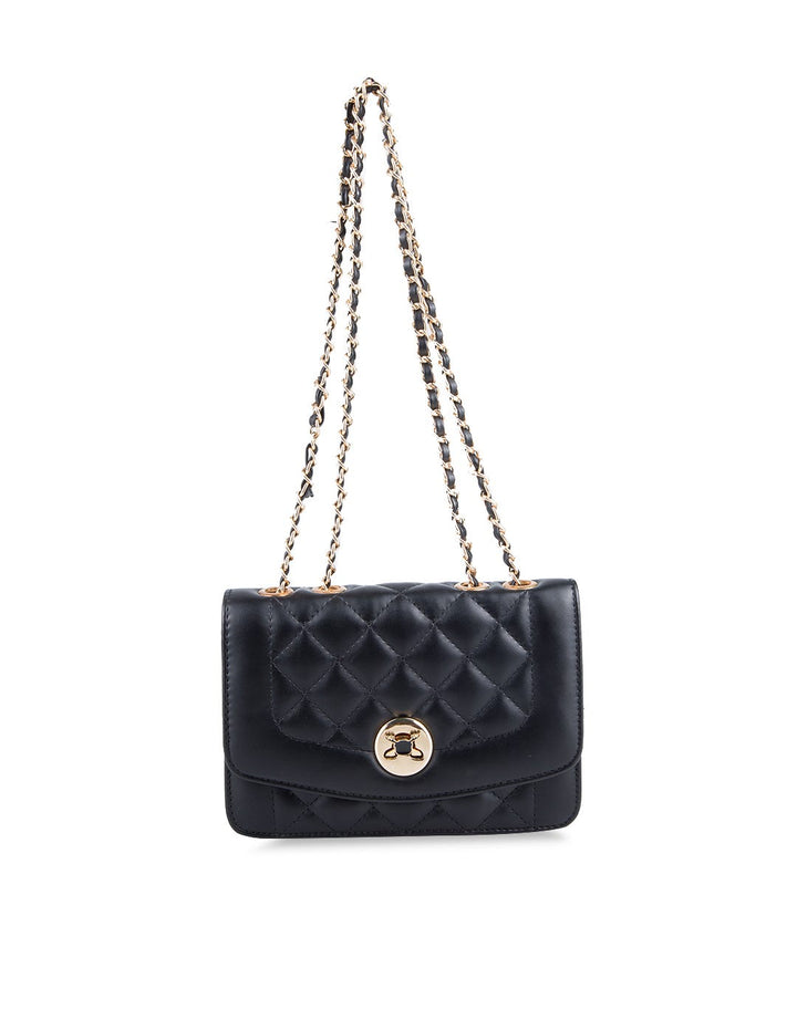HUER Goiya Quilted Flap Sling Bag