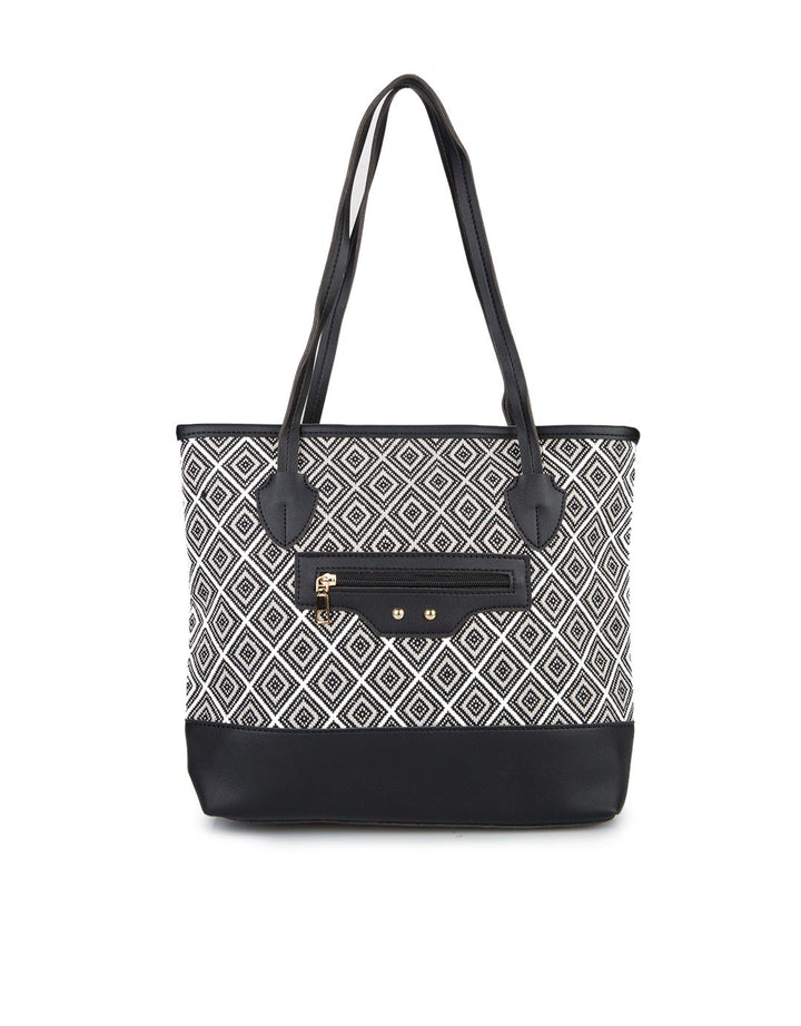 HUER Lariya Tweed Tote Bag