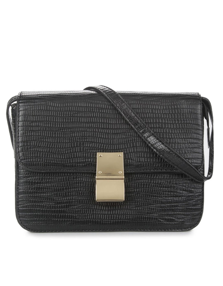 Huer Repy Lizard Embossed Sling Bag