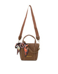 HUER Skemy Tote Bag With Bow Scarf