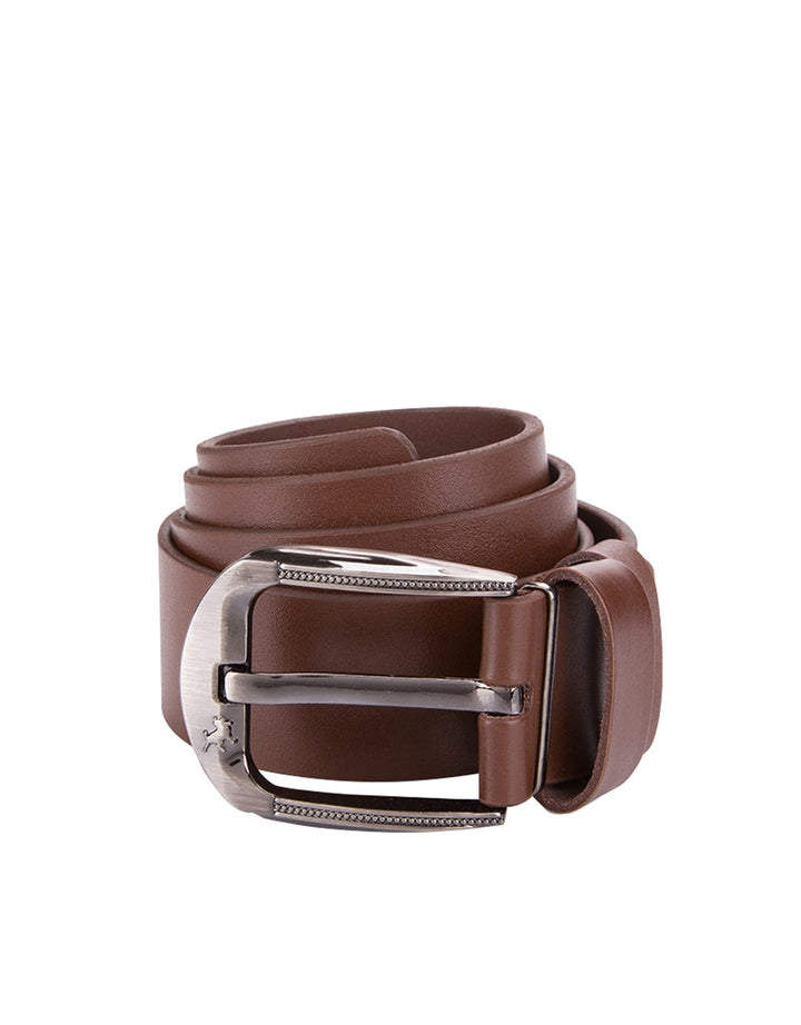 Lois Ikat Pinggang Pria Detail Polished Buckle
