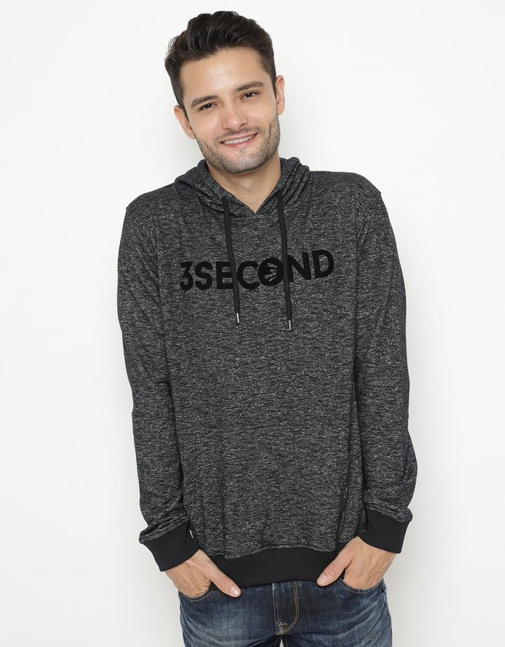 3SECOND Sweater Hoodie Detail Print