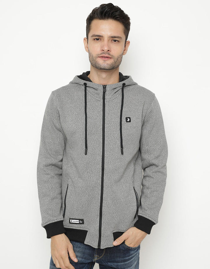3SECOND Jaket Hoodie Detail Saku Ganda