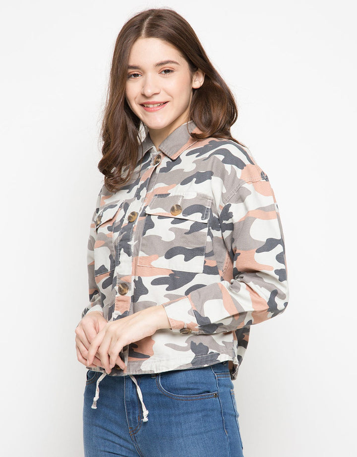 LS JACKET CAMO CANVAS