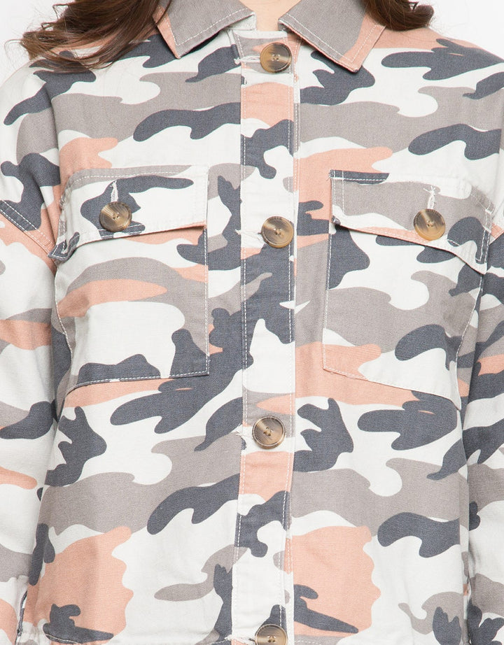 LS JACKET CAMO CANVAS