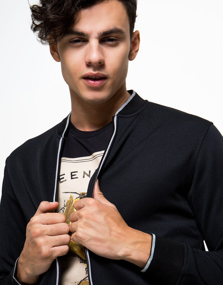 d&amp;f Line Contrast CVC Men's Jacket
