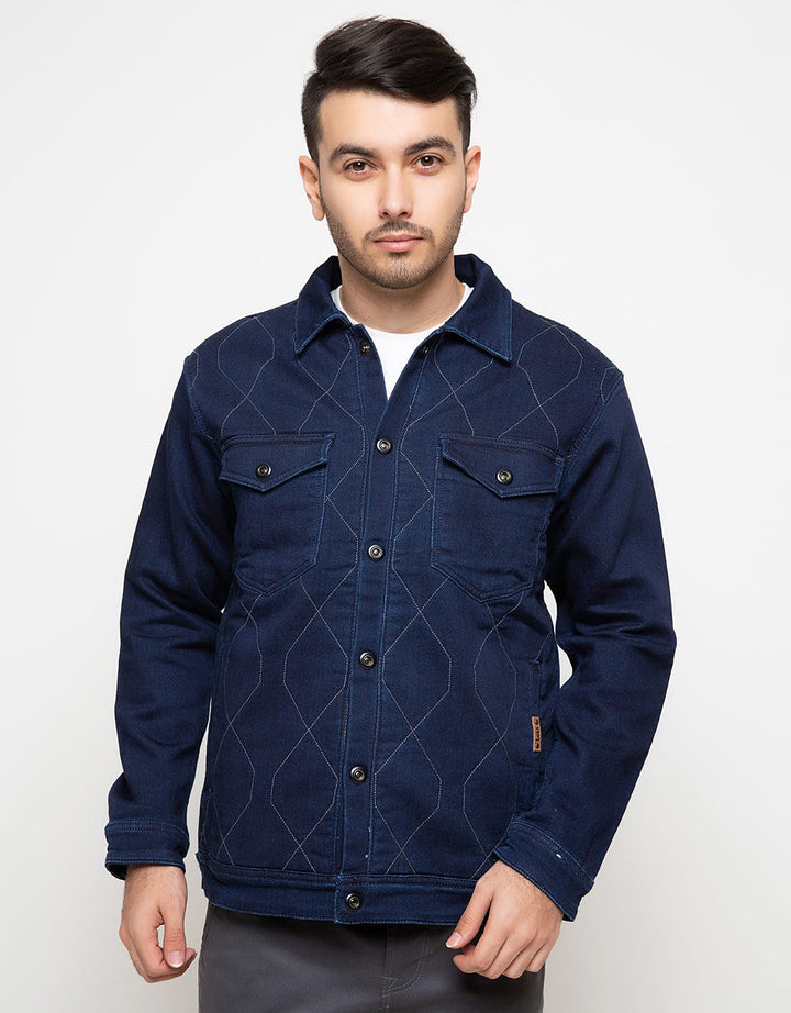 Lois Jeans Jacket with Front Stitching Details