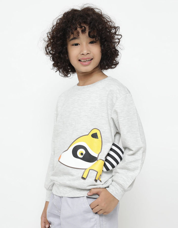 LS SWEATER RACOON BU