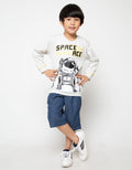 Little M Long Sleeve Sweater Space Ace