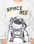 Little M Long Sleeve Sweater Space Ace
