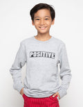 POSITIVE EMB SWEATER
