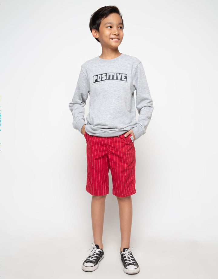 POSITIVE EMB SWEATER